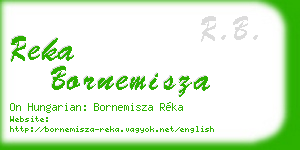 reka bornemisza business card